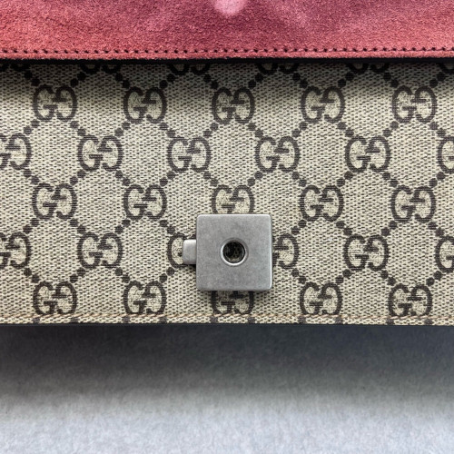 Gucci Meium Dionysus GG Supreme Monogram Blooms Beige Pink Burgundy