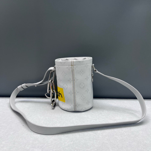 Louis Vuitton Nano Chalk Bucket Bag Calfskin Blue Louis Vuitton Nano Chalk Bucket Bag Calfskin Blue