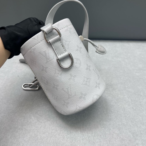 Louis Vuitton Nano Chalk Bucket Bag Calfskin Blue Louis Vuitton Nano Chalk Bucket Bag Calfskin Blue