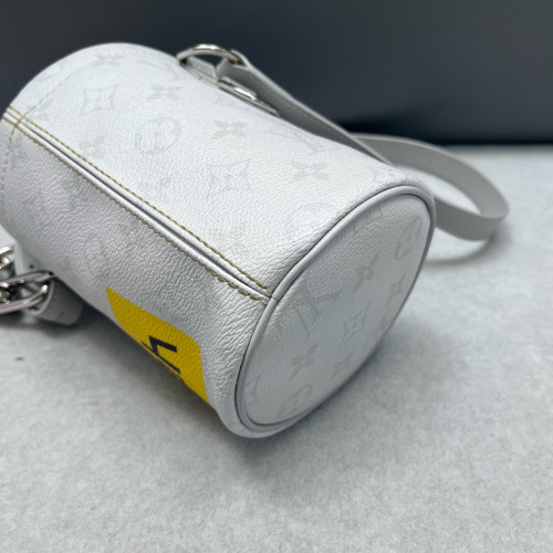 Louis Vuitton Nano Chalk Bucket Bag Calfskin Blue Louis Vuitton Nano Chalk Bucket Bag Calfskin Blue