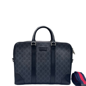 Gucci Briefcase GG Supreme Monogram Black