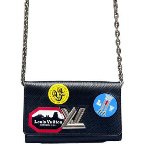 Louis Vuitton Twist Belt Chain Wallet Epi Black Louis Vuitton Twist Belt Chain Wallet Epi Black