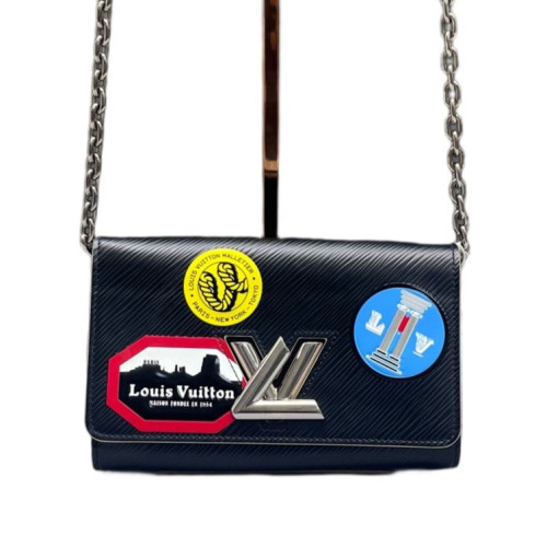 Louis Vuitton Twist Belt Chain Wallet Epi Black Louis Vuitton Twist Belt Chain Wallet Epi Black