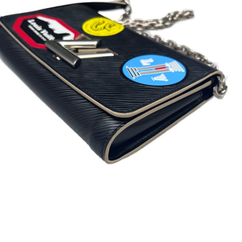 Louis Vuitton Twist Belt Chain Wallet Epi Black Louis Vuitton Twist Belt Chain Wallet Epi Black