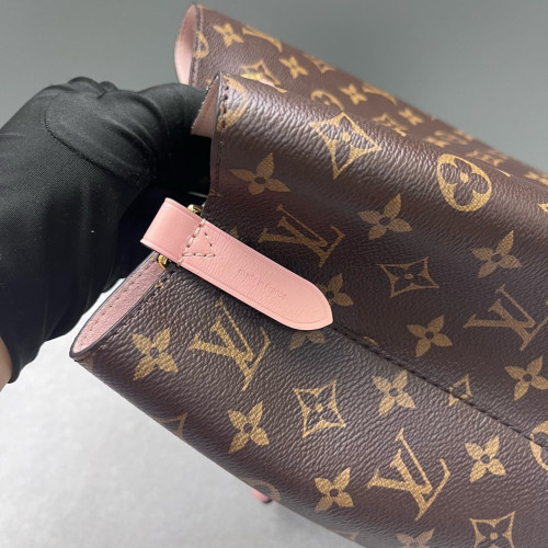 Louis Vuitton Neonoe MM Monogram Dark Brown Light Brown Pink