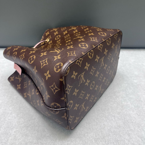 Louis Vuitton Neonoe MM Monogram Dark Brown Light Brown Pink