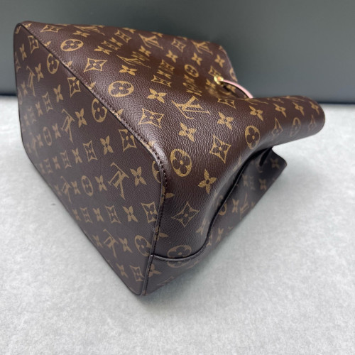 Louis Vuitton Neonoe MM Monogram Dark Brown Light Brown Pink
