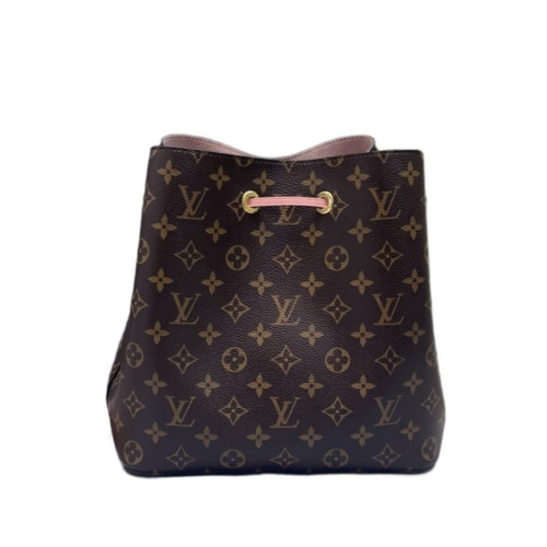 Louis Vuitton Neonoe MM Monogram Dark Brown Light Brown Pink