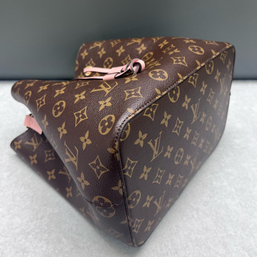 Louis Vuitton Neonoe MM Monogram Dark Brown Light Brown Pink