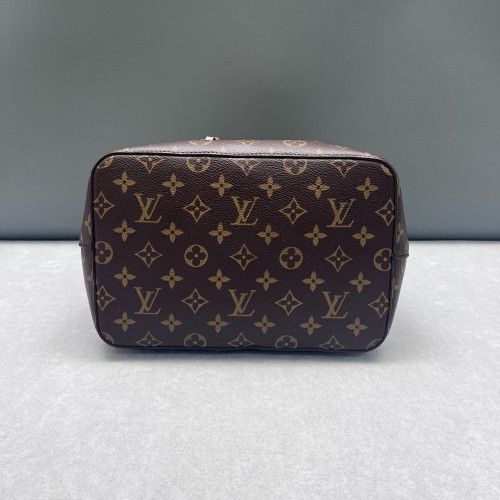 Louis Vuitton Neonoe MM Monogram Dark Brown Light Brown Pink