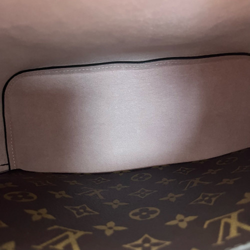 Louis Vuitton Neonoe MM Monogram Dark Brown Light Brown Pink