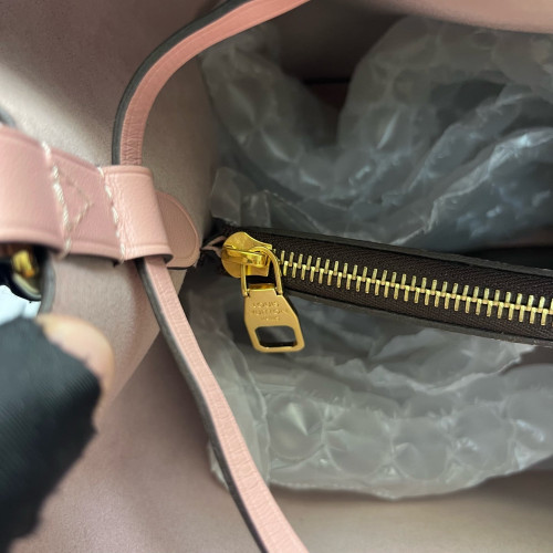 Louis Vuitton Neonoe MM Monogram Dark Brown Light Brown Pink