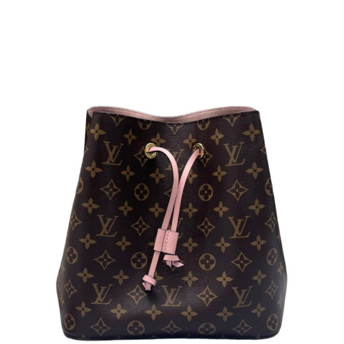Louis Vuitton Neonoe MM Monogram Dark Brown Light Brown Pink Louis Vuitton Neonoe MM Monogram Dark Brown Light Brown Pink