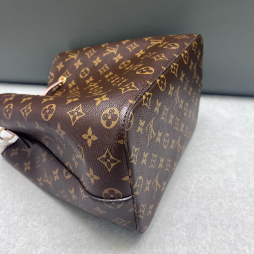 Louis Vuitton Neonoe MM Monogram Dark Brown Light Brown Pink Louis Vuitton Neonoe MM Monogram Dark Brown Light Brown Pink
