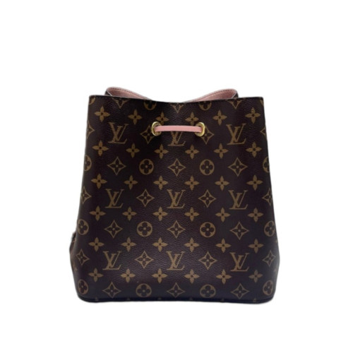 Louis Vuitton Neonoe MM Monogram Dark Brown Light Brown Pink Louis Vuitton Neonoe MM Monogram Dark Brown Light Brown Pink