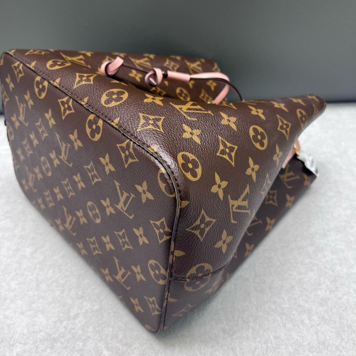 Louis Vuitton Neonoe MM Monogram Dark Brown Light Brown Pink Louis Vuitton Neonoe MM Monogram Dark Brown Light Brown Pink