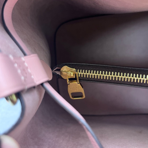 Louis Vuitton Neonoe MM Monogram Dark Brown Light Brown Pink Louis Vuitton Neonoe MM Monogram Dark Brown Light Brown Pink