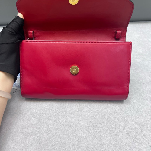 Gucci Two-Way Bag Calfskin Red