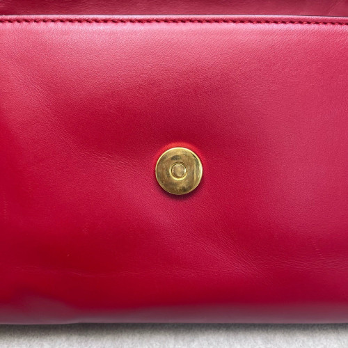 Gucci Two-Way Bag Calfskin Red