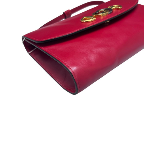 Gucci Two-Way Bag Calfskin Red