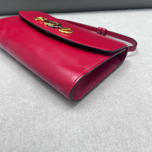 Gucci Two-Way Bag Calfskin Red