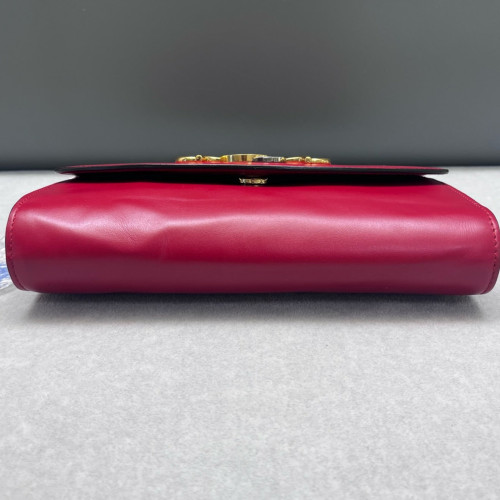 Gucci Two-Way Bag Calfskin Red