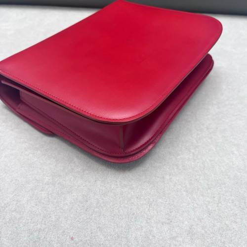 Celine Medium Classic Box Calfskin Red