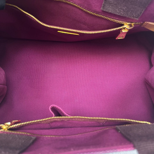 Prada Beach Tote Canvas Purple Green Orange