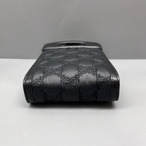 Gucci Phone Holder Calfskin Black Purple Gucci Phone Holder Calfskin Black Purple