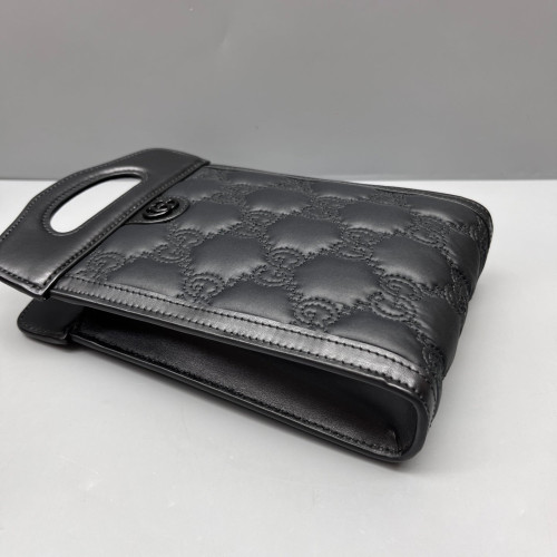Gucci Phone Holder Calfskin Black Purple Gucci Phone Holder Calfskin Black Purple