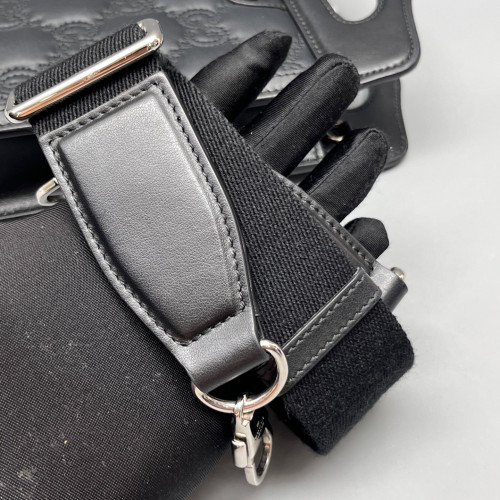 Gucci Phone Holder Calfskin Black Purple Gucci Phone Holder Calfskin Black Purple