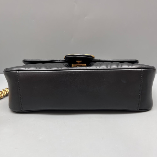 Gucci Matelasse Small GG Marmont Calfskin Black Gucci Matelasse Small GG Marmont Calfskin Black