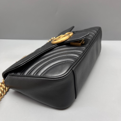 Gucci Matelasse Small GG Marmont Calfskin Black Gucci Matelasse Small GG Marmont Calfskin Black