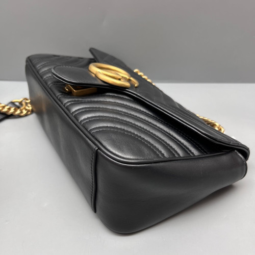 Gucci Matelasse Small GG Marmont Calfskin Black Gucci Matelasse Small GG Marmont Calfskin Black