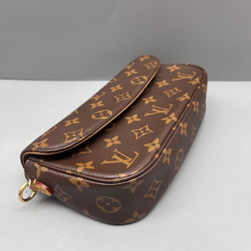 Louis Vuitton Ivy Wallet On Chain Monogram Dark Brown Light Brown Louis Vuitton Ivy Wallet On Chain Monogram Dark Brown Light Brown