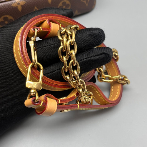 Louis Vuitton Ivy Wallet On Chain Monogram Dark Brown Light Brown Louis Vuitton Ivy Wallet On Chain Monogram Dark Brown Light Brown