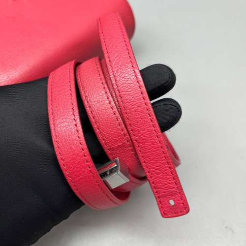 Celine Small Classic Box Calfskin Red