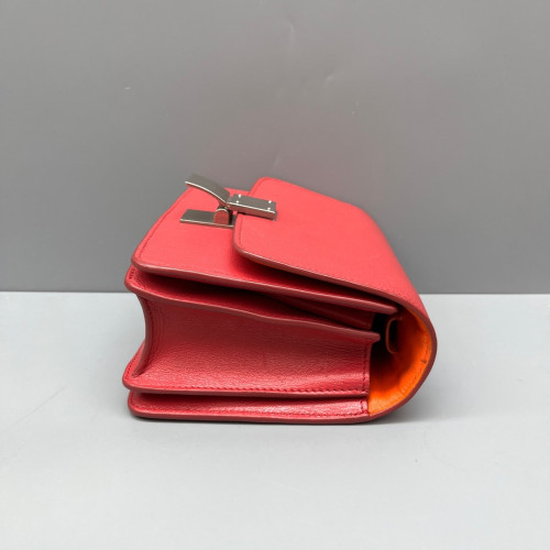 Celine Small Classic Box Calfskin Red
