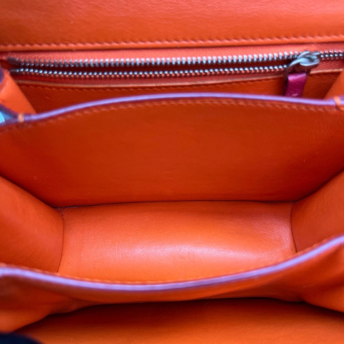 Celine Small Classic Box Calfskin Red