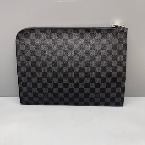 Louis Vuitton Pochette Jour GM Damier Graphite Black Grey Louis Vuitton Pochette Jour GM Damier Graphite Black Grey