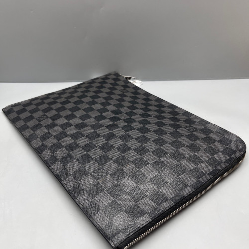 Louis Vuitton Pochette Jour GM Damier Graphite Black Grey Louis Vuitton Pochette Jour GM Damier Graphite Black Grey