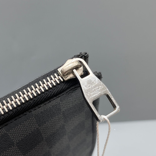 Louis Vuitton Pochette Jour GM Damier Graphite Black Grey Louis Vuitton Pochette Jour GM Damier Graphite Black Grey