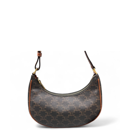 Celine Medium Ava Shoulder Bag Triomphe Brown Tan