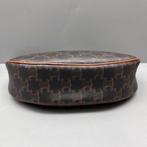 Celine Medium Ava Shoulder Bag Triomphe Brown Tan