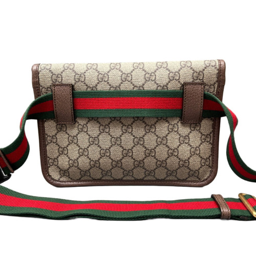 Gucci Neo Vintage Belt Bag GG Monogram Beige Brown Green