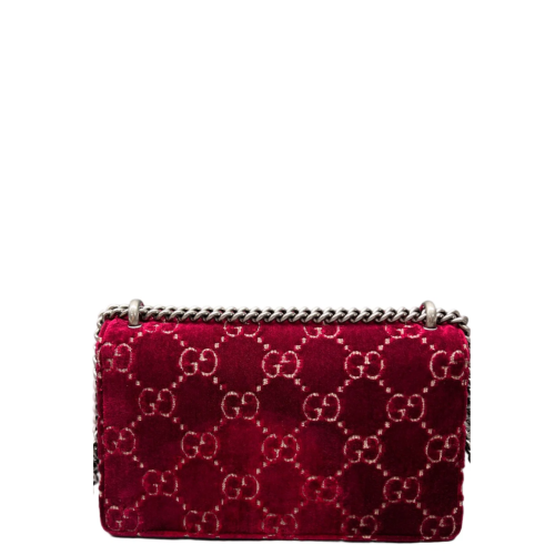 Gucci Crystal Embellished Small Dionysus Velvet Red Black Gucci Crystal Embellished Small Dionysus Velvet Red Black