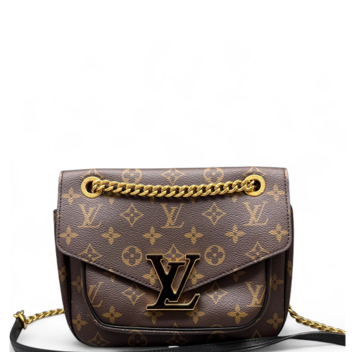Louis Vuitton Passy Chain Shoulder Bag Monogram Brown Louis Vuitton Passy Chain Shoulder Bag Monogram Brown