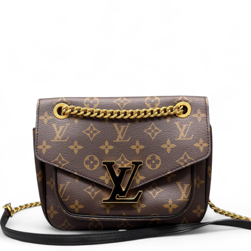Louis Vuitton Passy Chain Shoulder Bag Monogram Brown Louis Vuitton Passy Chain Shoulder Bag Monogram Brown