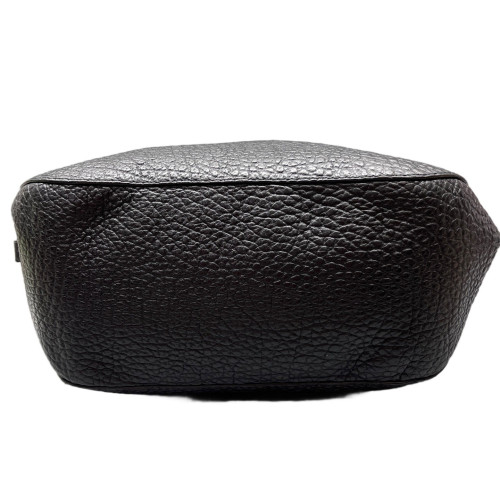 Burberry Small Orchard Bowling Bag Grained Calfskin Black