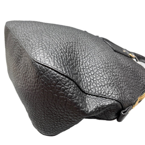Burberry Small Orchard Bowling Bag Grained Calfskin Black